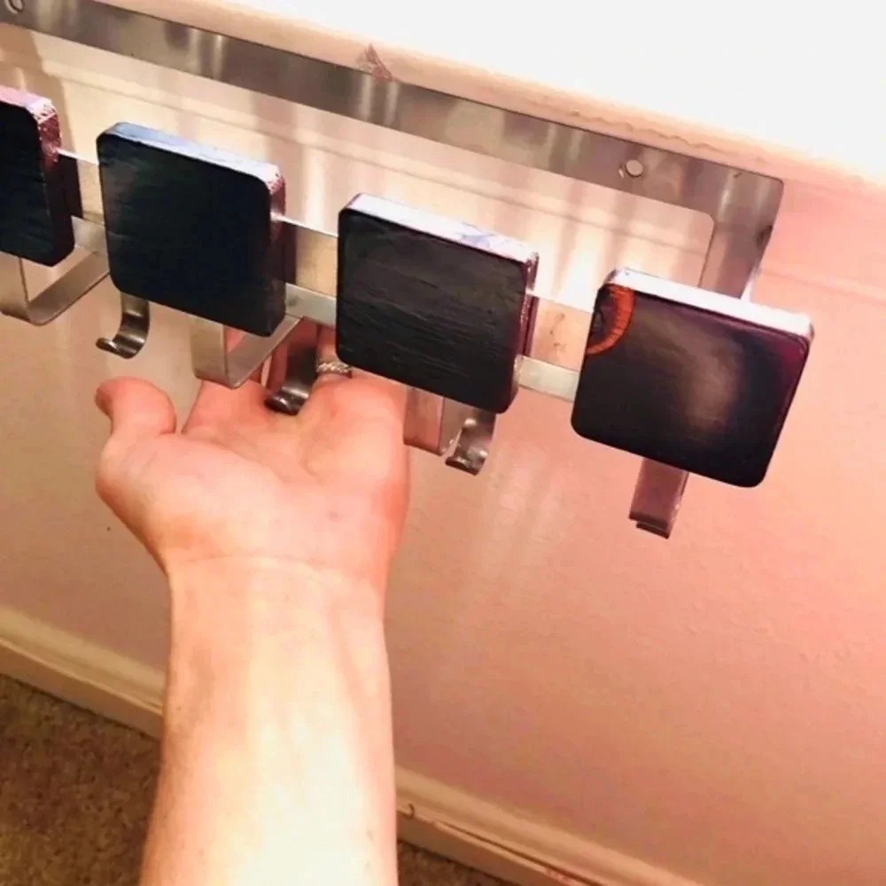 COPY - Mail/key holder wood and steel made!